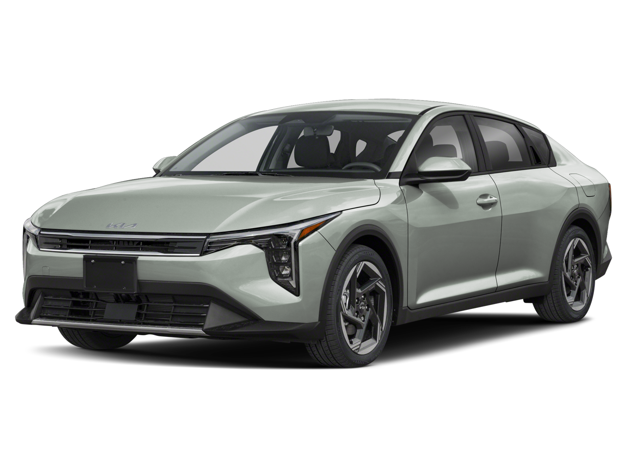 2026 Kia K4 EX in Snow White Pearl — front three-quarter view