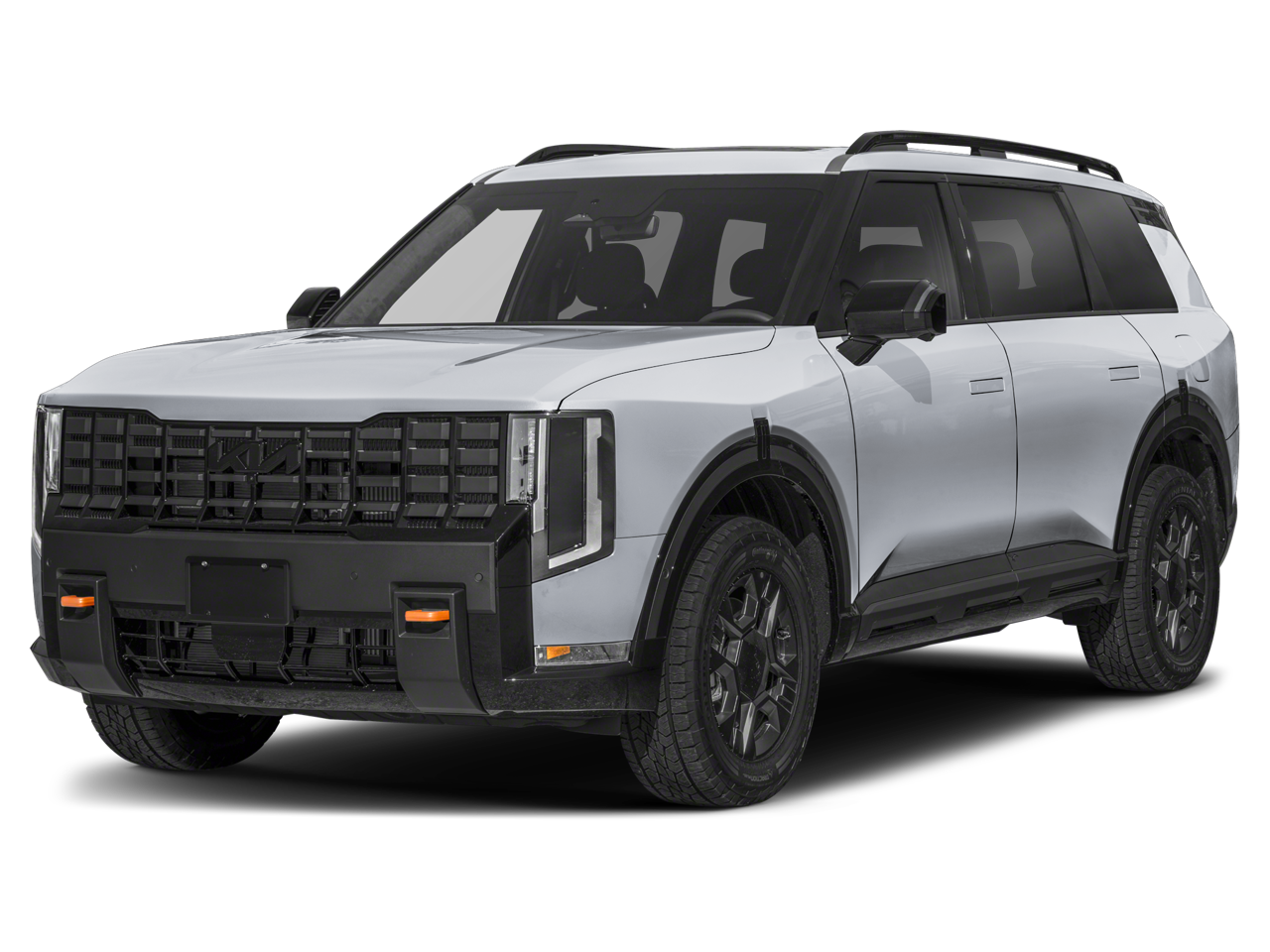 2027 Kia Telluride X-Pro SX-Prestige in Wolf Gray — front three-quarter view