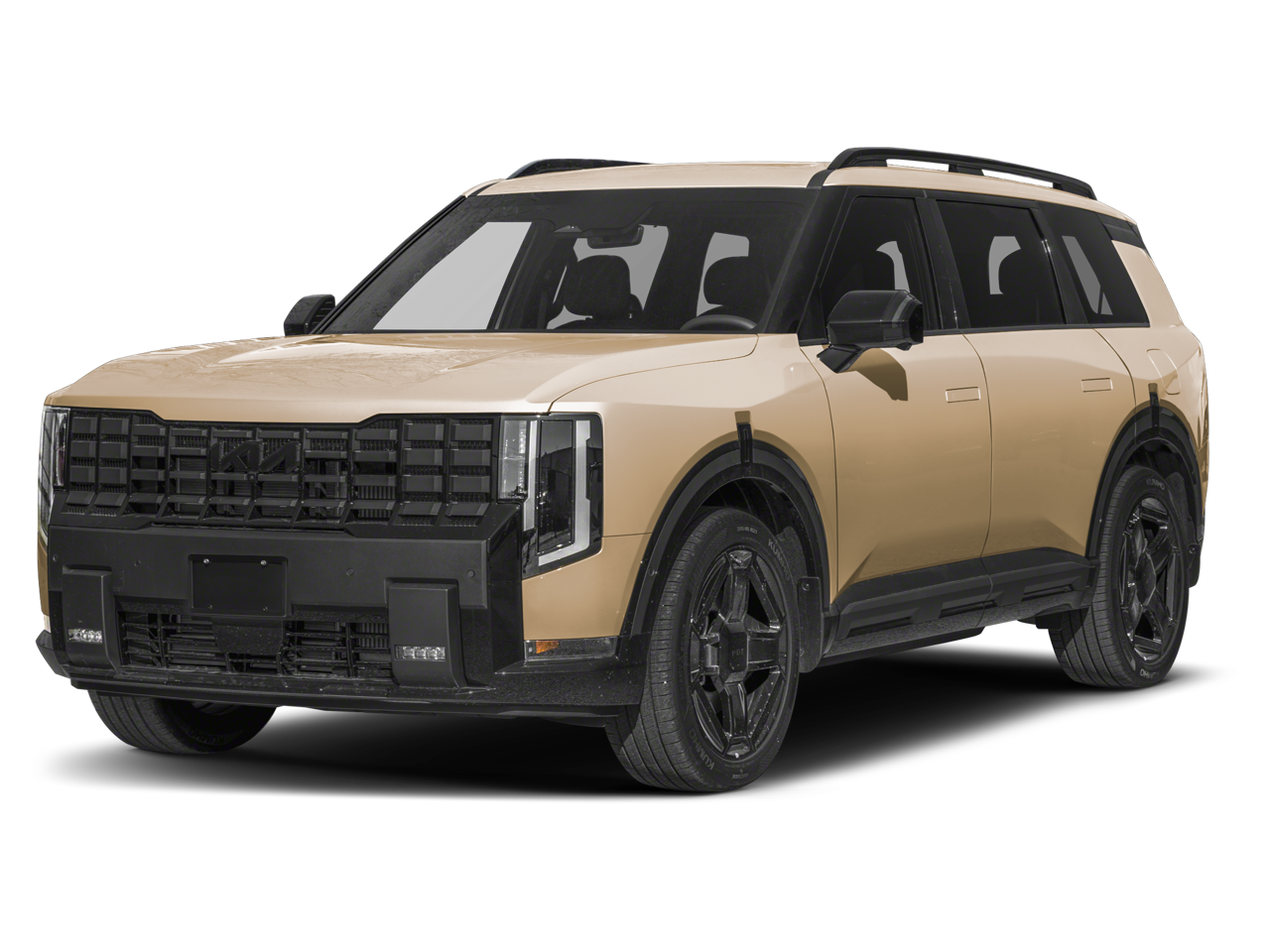 2027 Kia Telluride Hybrid X-Line SX in Glacial White Pearl — front three-quarter view
