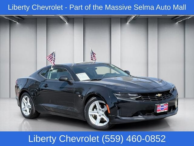 2023 Chevrolet Camaro 1LT in Black — front three-quarter view