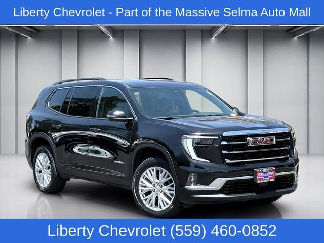 2024 GMC Acadia Elevation in Ebony Twilight Metallic — front three-quarter view