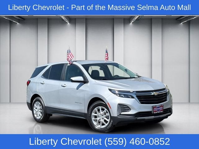 2022 Chevrolet Equinox LT in Silver Ice Metallic — front three-quarter view