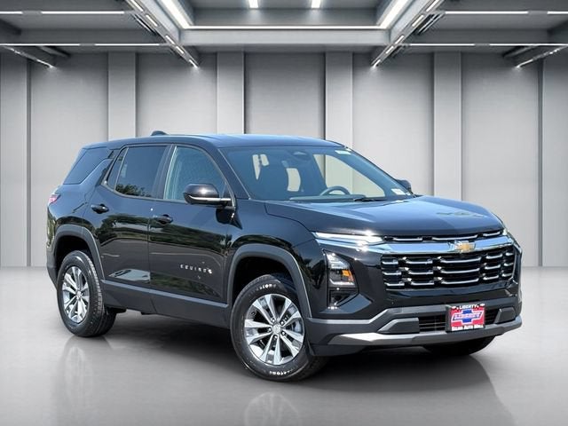 2026 Chevrolet Equinox LT in Mosaic Black Metallic — front three-quarter view