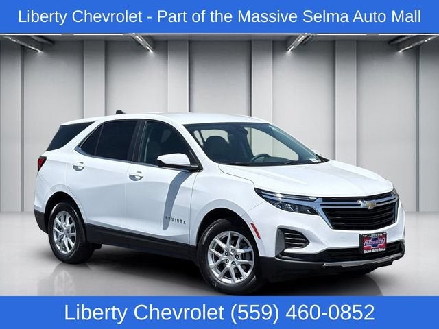2023 Chevrolet Equinox LT in Summit White — front three-quarter view