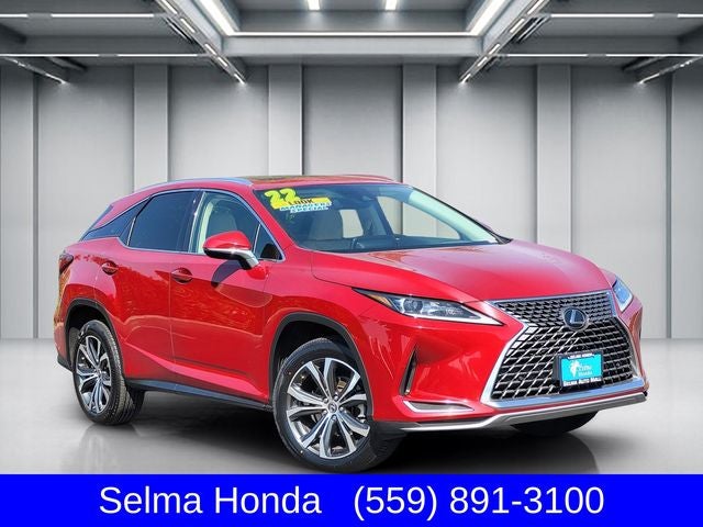 2022 Lexus RX RX 350 in Matador Red Mica — front three-quarter view