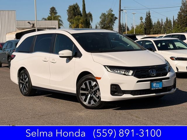 2026 Honda Odyssey EX-L in Platinum White Pearl — front three-quarter view