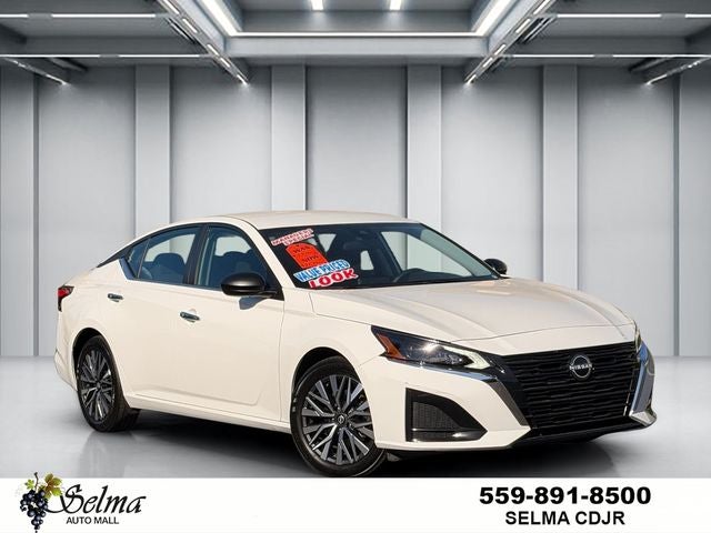 2025 Nissan Altima SV FWD in Glacier White — front three-quarter view