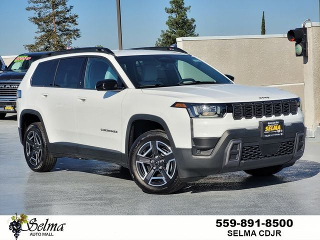 2026 Jeep Cherokee CHEROKEE LAREDO 4X4 in Bright White Clearcoat — front three-quarter view