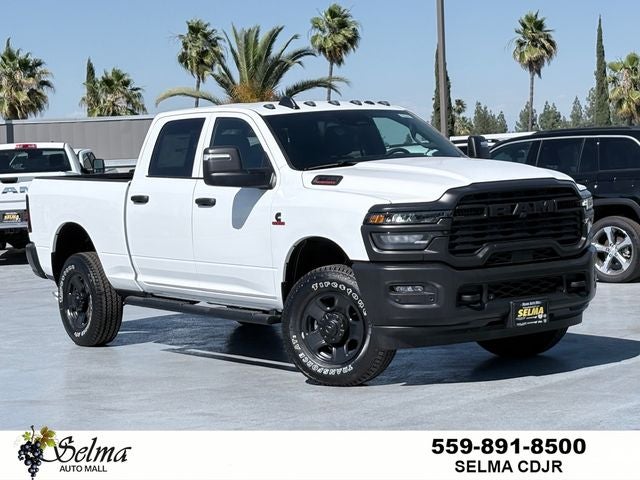 2026 RAM Ram 2500 RAM 2500 TRADESMAN CREW CAB 4X4 6'4' BOX in Bright White Clear-Coat Exterior Paint — front three-quarter view