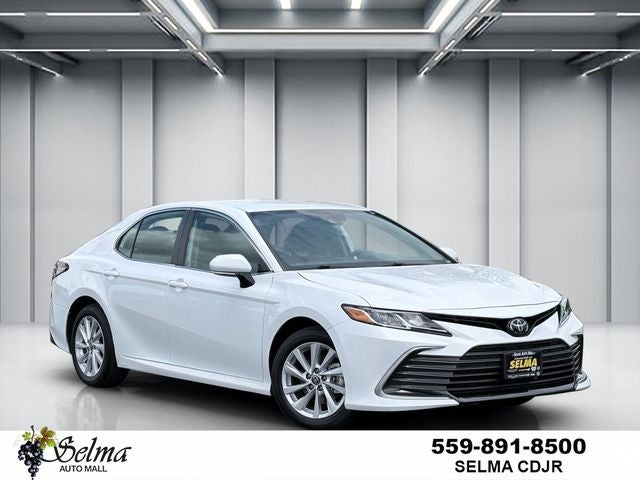2024 Toyota Camry LE in Ice — front three-quarter view