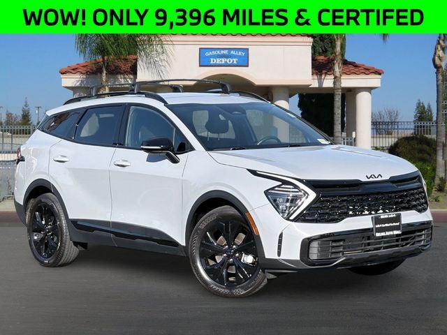 2025 Kia Sportage X-Line in Wolf Gray — front three-quarter view