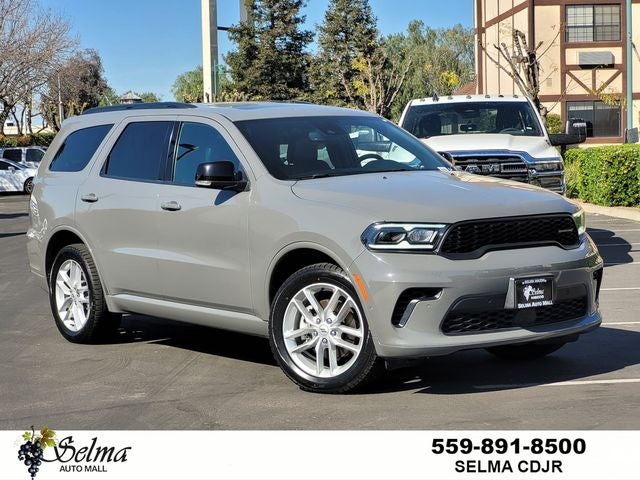 2025 Dodge Durango GT Plus in Gray Clearcoat — front three-quarter view