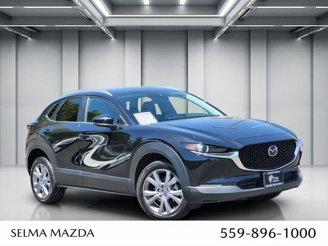 2023 Mazda Mazda CX-30 2.5 S Preferred Package in Jet Black Mica — front three-quarter view