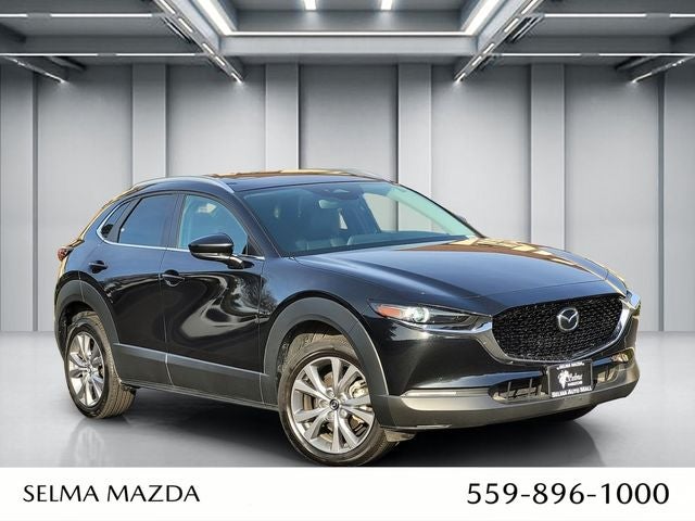 2025 Mazda Mazda CX-30 2.5 S Preferred Package in Jet Black — front three-quarter view