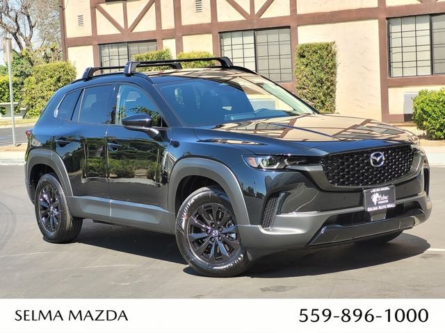 2026 Mazda Mazda CX-50 Hybrid Premium AWD in Jet Black Mica — front three-quarter view