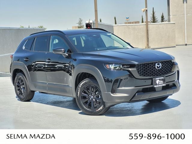 2026 Mazda Mazda CX-50 Hybrid Premium AWD in Jet Black Mica — front three-quarter view