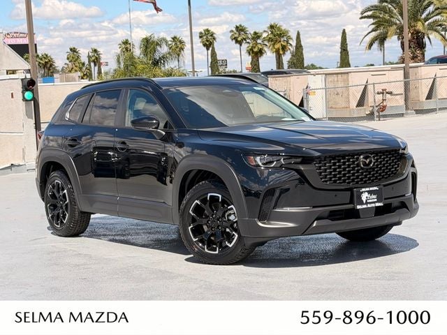 2026 Mazda Mazda CX-50 2.5 S Meridian Edition AWD in Jet Black Mica — front three-quarter view