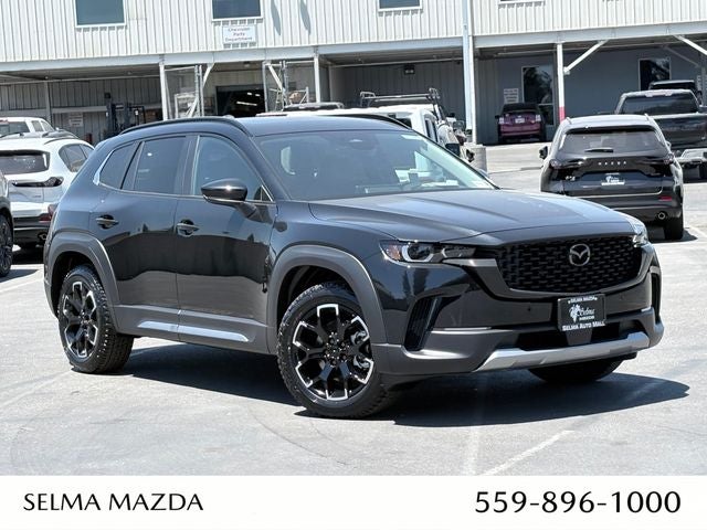 2026 Mazda Mazda CX-50 2.5 Turbo Meridian Edition AWD in Jet Black Mica — front three-quarter view