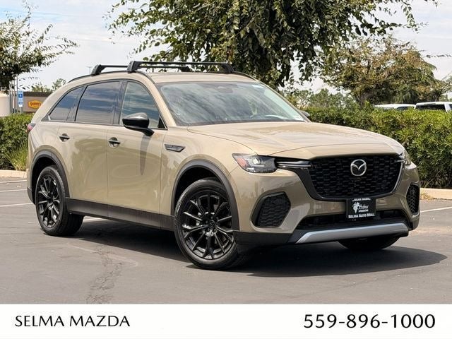 2026 Mazda Mazda CX-70 3.3 Turbo Premium AWD in Zircon Sand Metallic — front three-quarter view