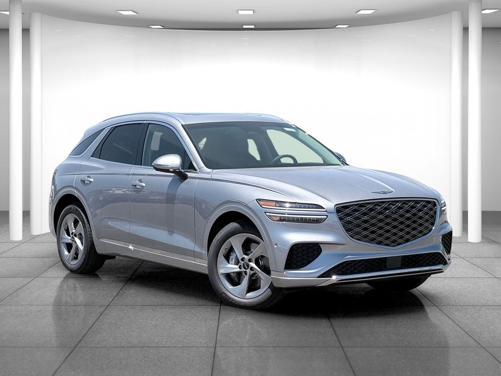 2026 Genesis GV70 2.5T ADVANCED in Silver — front three-quarter view