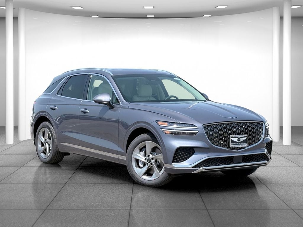 2026 Genesis GV70 2.5T SPORT PRESTIGE in Silver — front three-quarter view