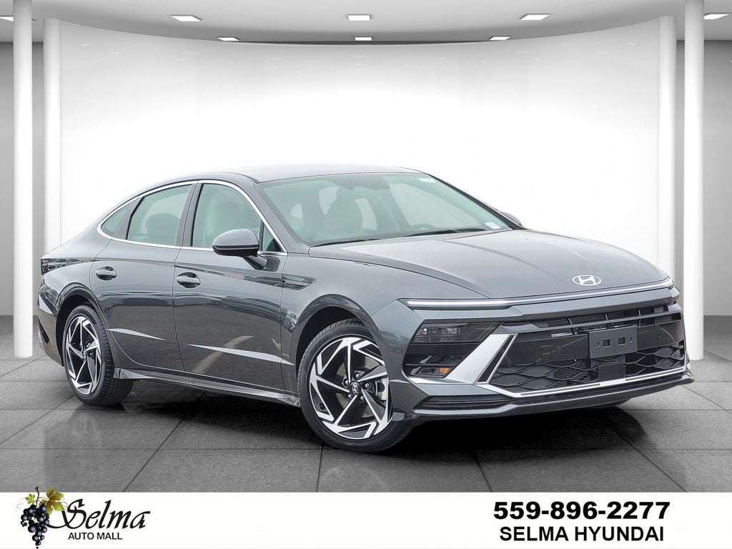 2026 Hyundai Sonata SEL Sport in Gray — front three-quarter view