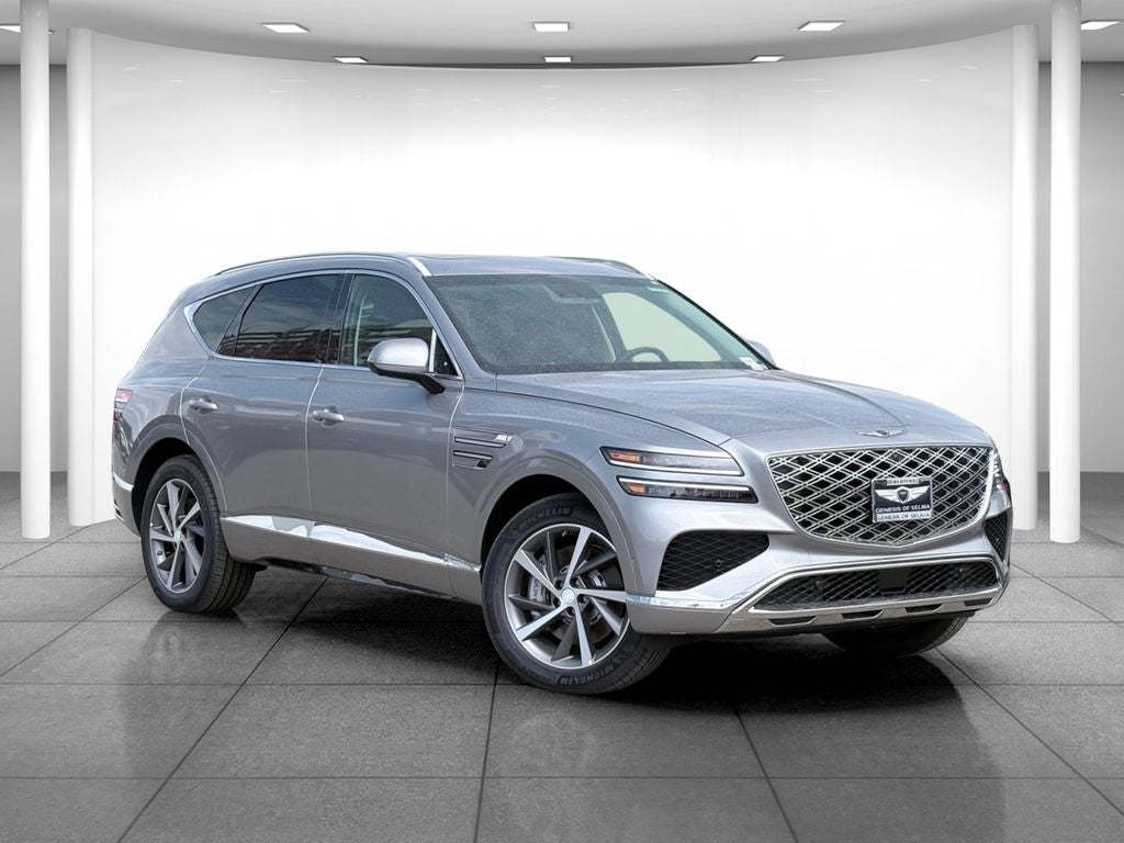 2026 Genesis GV80 3.5T ADVANCED in Silver — front three-quarter view
