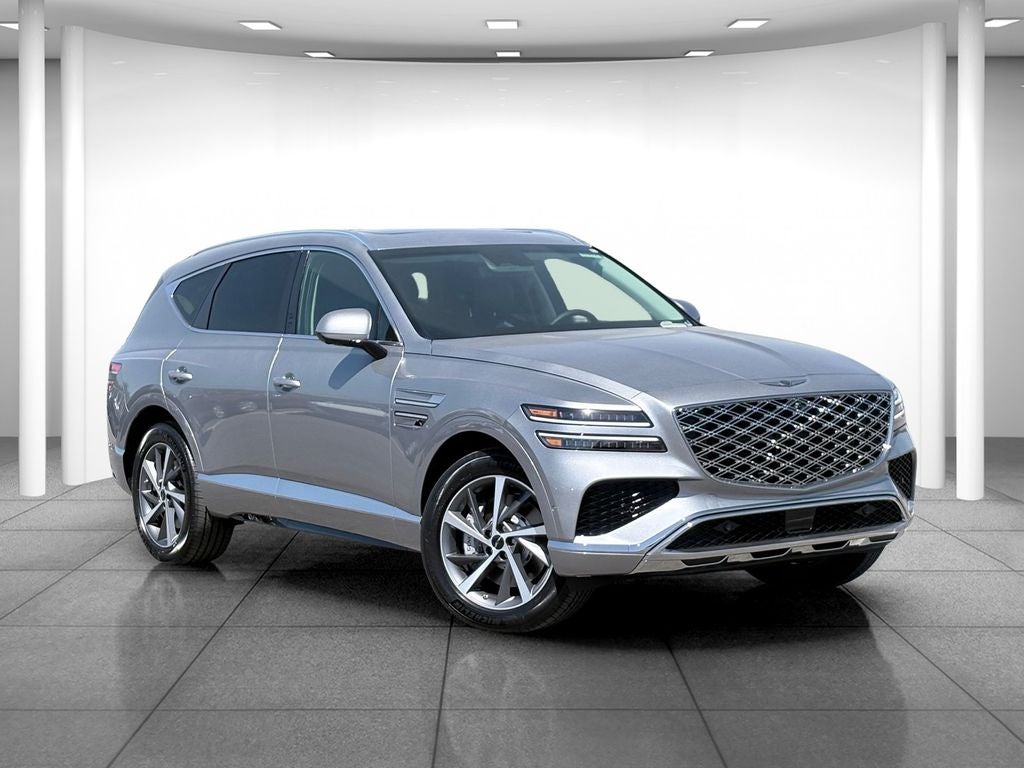 2026 Genesis GV80 3.5T ADVANCED in Silver — front three-quarter view