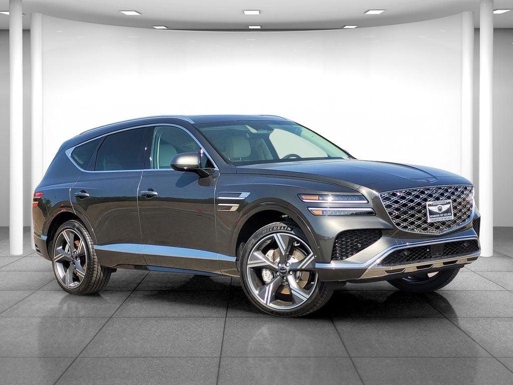 2026 Genesis GV80 3.5T PRESTIGE in Gray — front three-quarter view