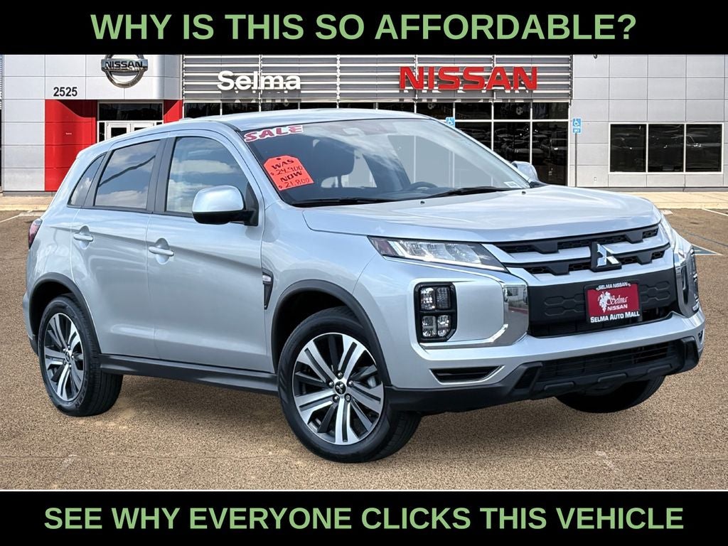 2025 Mitsubishi Outlander Sport 2.0 LE in Gray — front three-quarter view